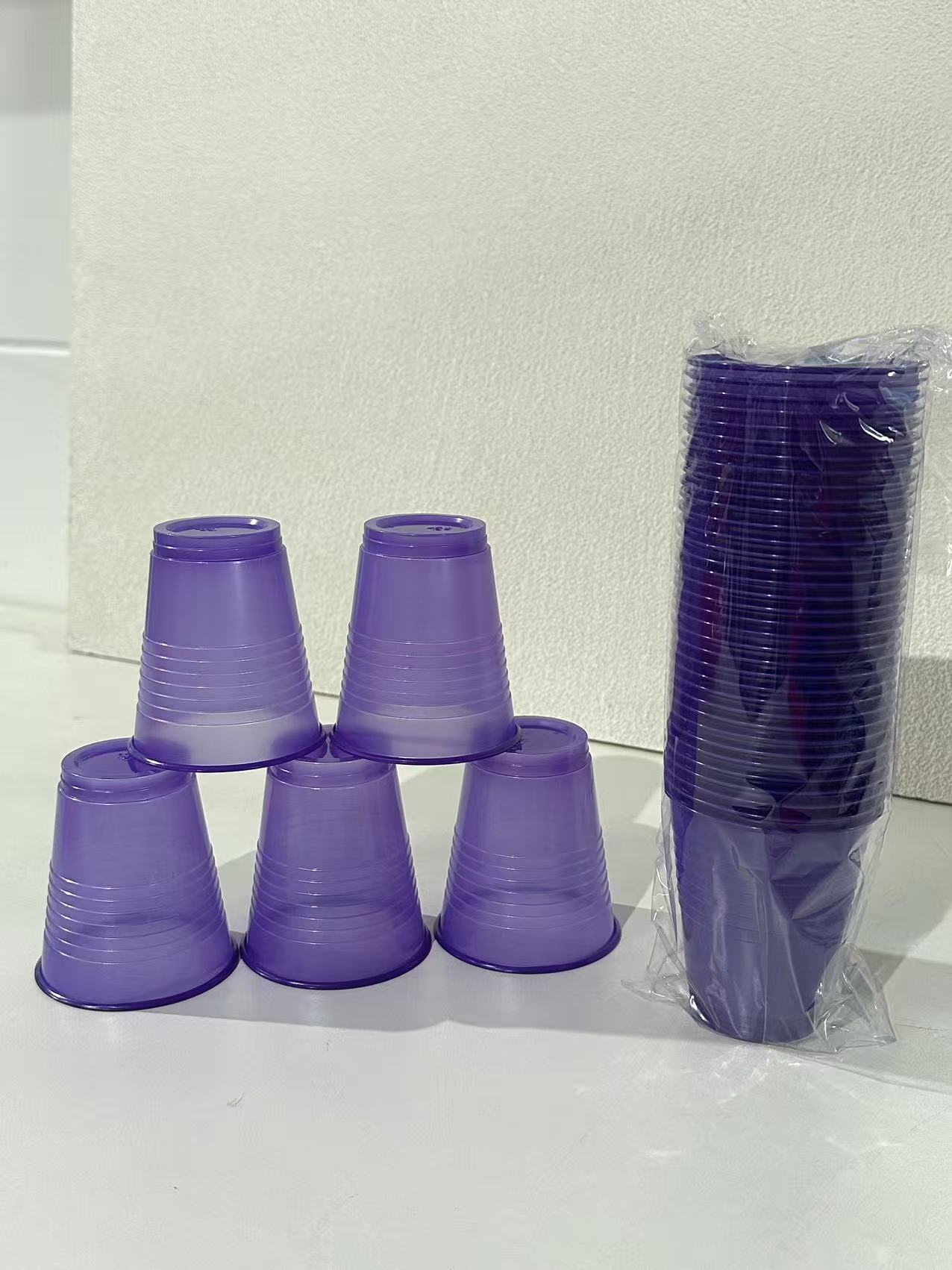 6oz Assorted Colour Plastic Cups