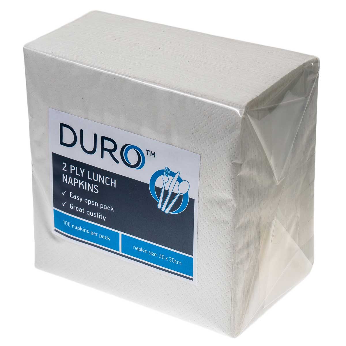 2-Ply Luncheon Napkin Qtr. Fold White