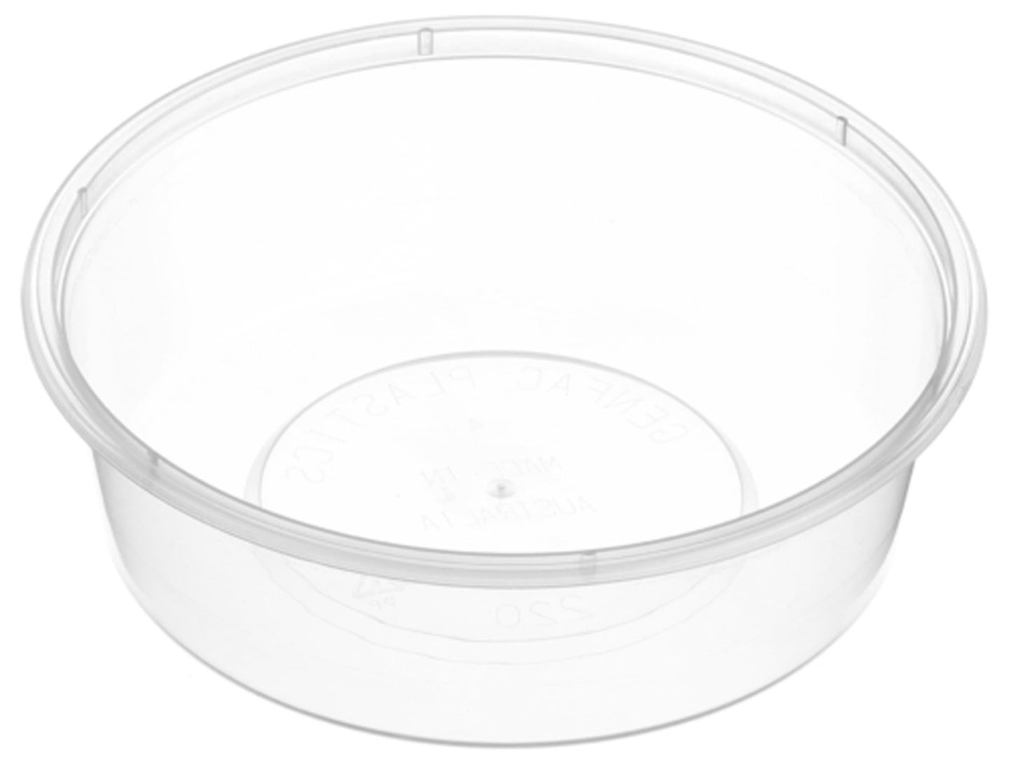 220ml Genfac Plastic Round Container