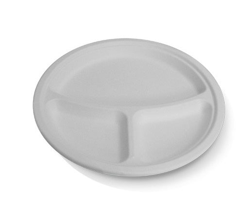 9'/10’ Round 3-Comp Sugarcane Paper Plate