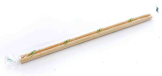 20cm Bamboo Round Chopsticks Plastic Wrapped