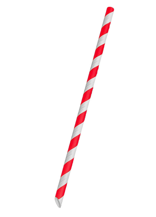 Paper Jumbo Drinking Straws Striped (2 Colors)
