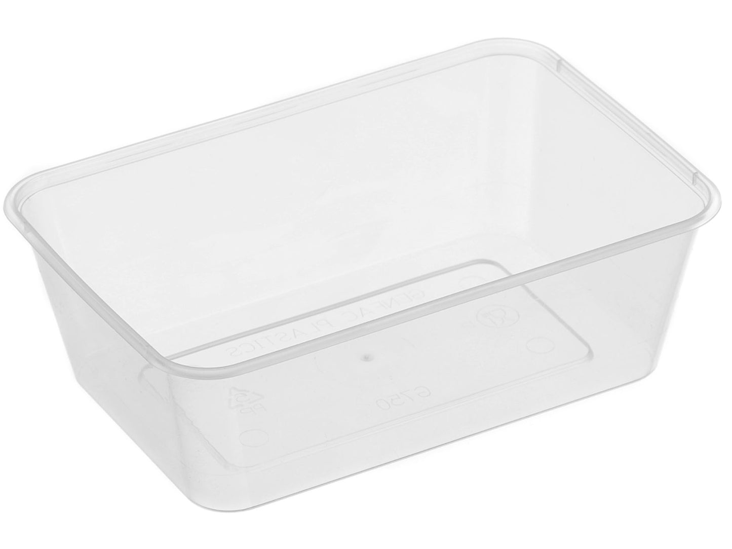 900ml Genfac Rectangular Recyclable Container (2 Colors)