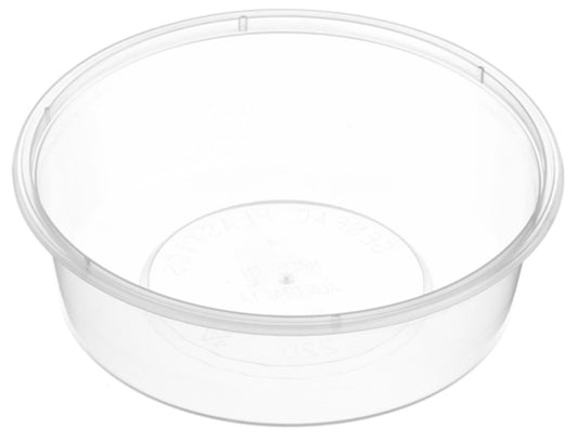 220ml Genfac Plastic Round Container