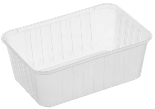1000ml Genfac Rectangular Ribbed Container (3 Colors)