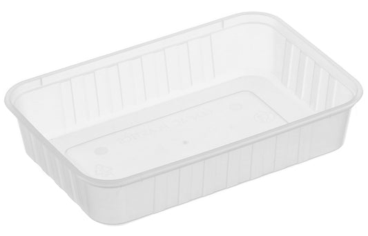 500ml Genfac Rectangular Ribbed Container (3 Colors)