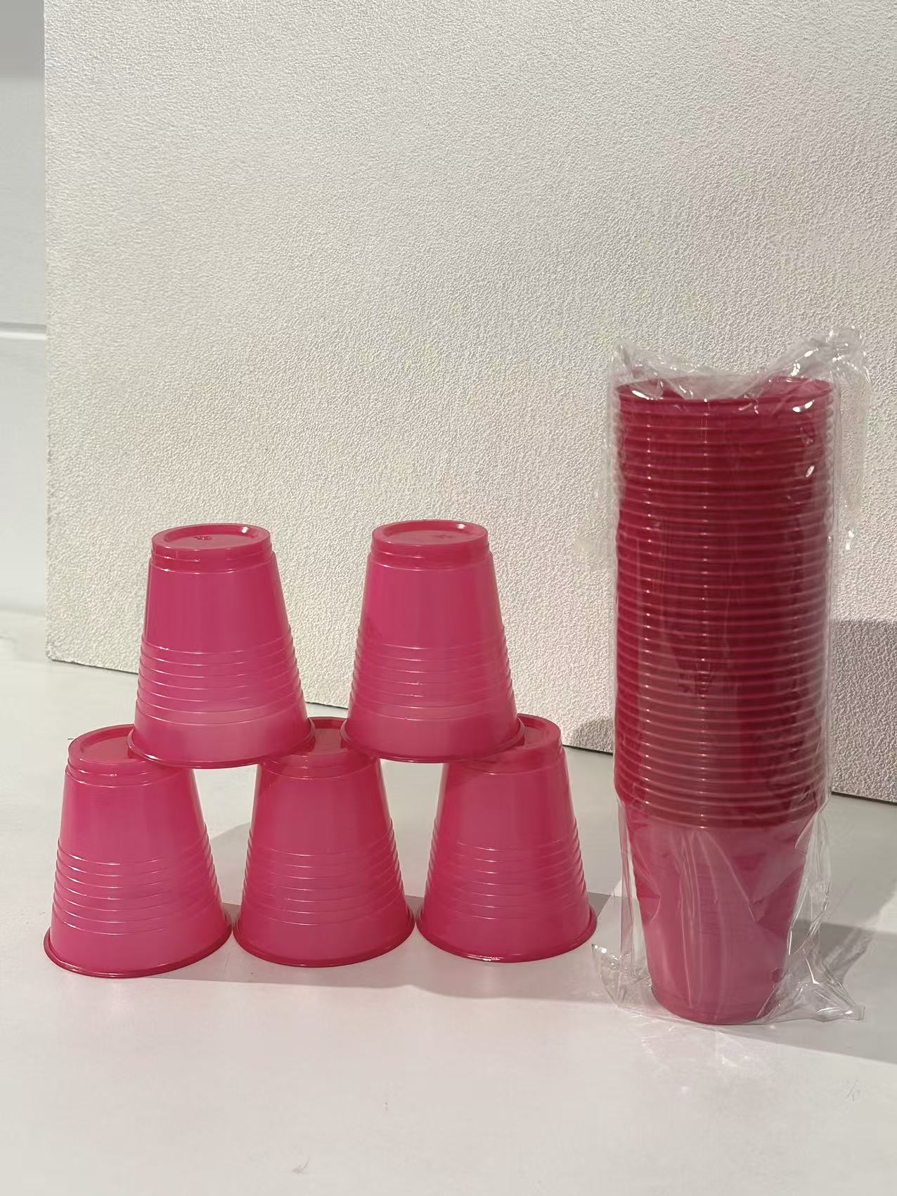 6oz Assorted Colour Plastic Cups