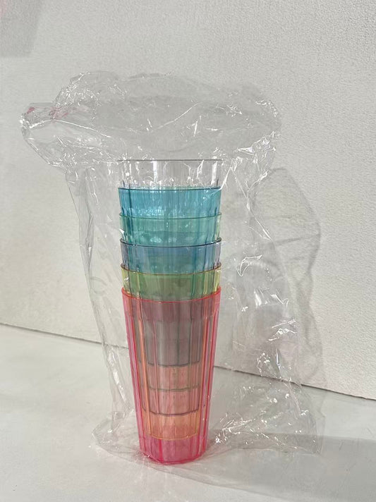 16oz Reusable Plastic Cups Assorted Colours