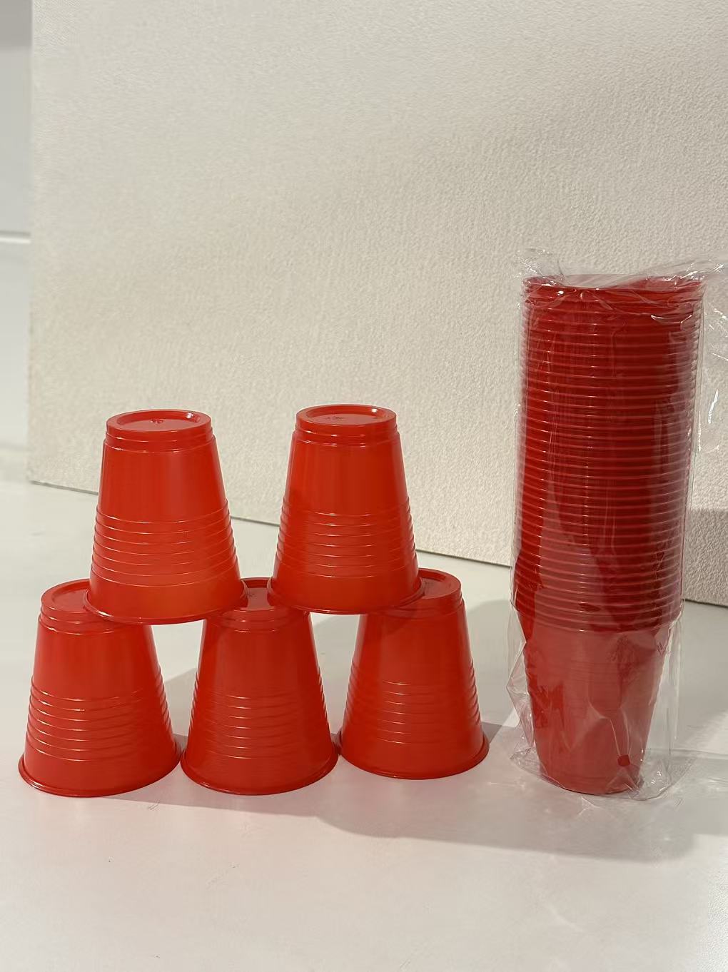6oz Assorted Colour Plastic Cups